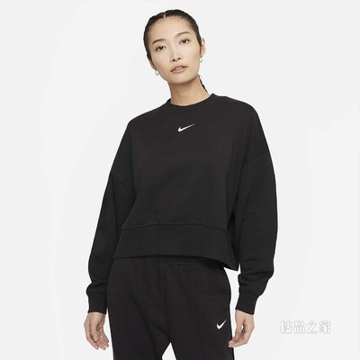 Nike Sportswear Collection Essentials 女子起绒圆领上衣
