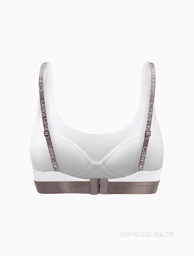 【炫光引力带】Calvin Klein 女士薄垫字母肩带U型抹胸式文胸QF6325AD