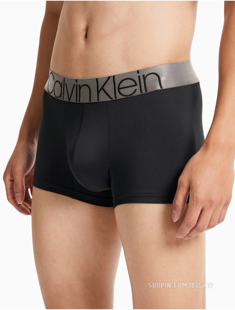 【炫光引力带】Calvin Klein 男士同大身色LOGO腰边贴身平角内裤NB2540