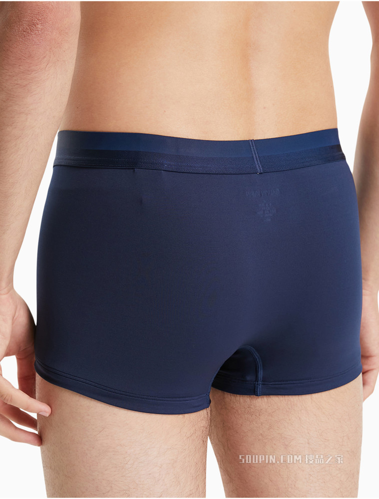 Calvin Klein 男士时尚醒目提花LOGO腰边舒适低腰贴身平角内裤NB2974