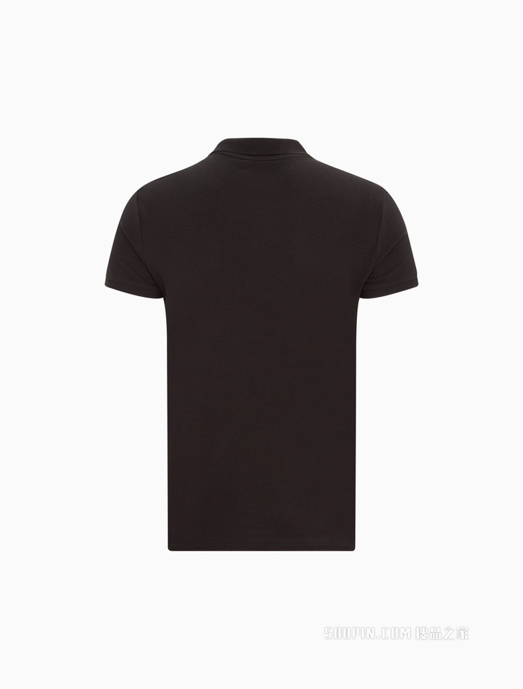 Calvin Klein 男士纯棉拼色胶印LOGO条翻领短袖POLO衫J320944
