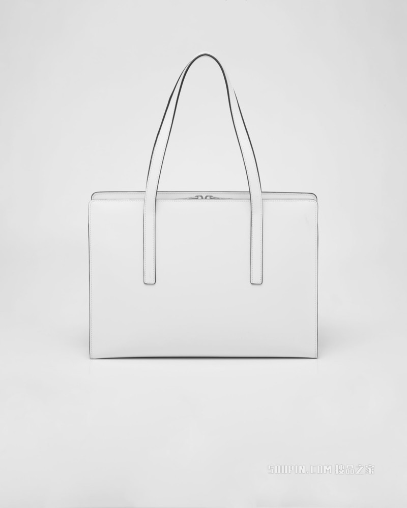 Prada Re-Edition 1995 亮面皮革中号手提包