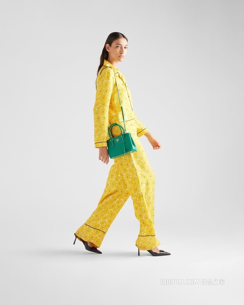 Prada Galleria Saffiano 皮革微型手袋