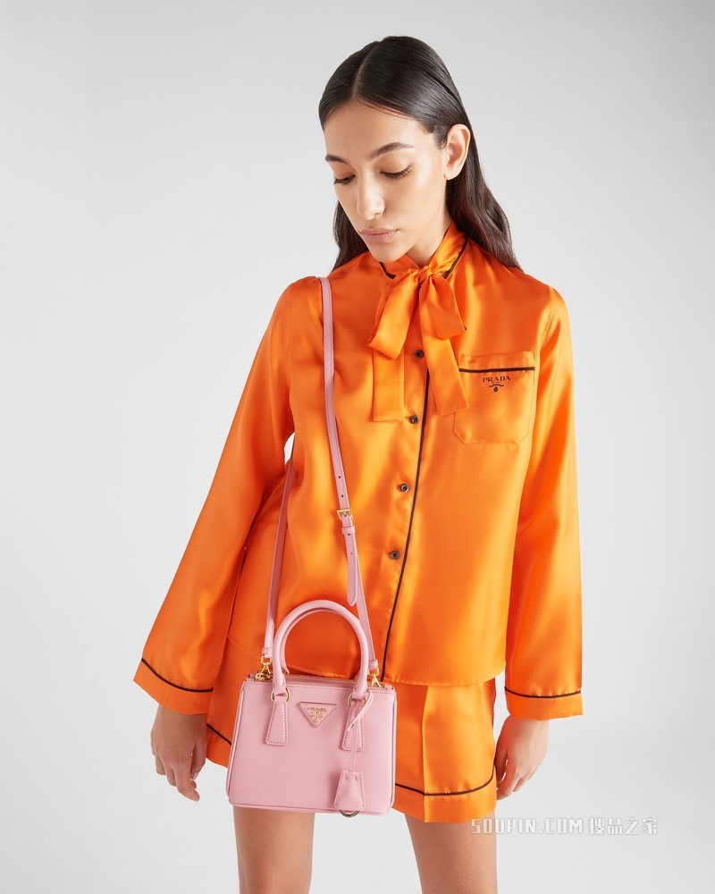Prada Galleria Saffiano 皮革微型手袋