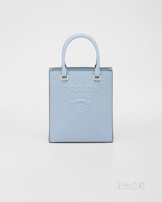 Saffiano 皮革小号手提包