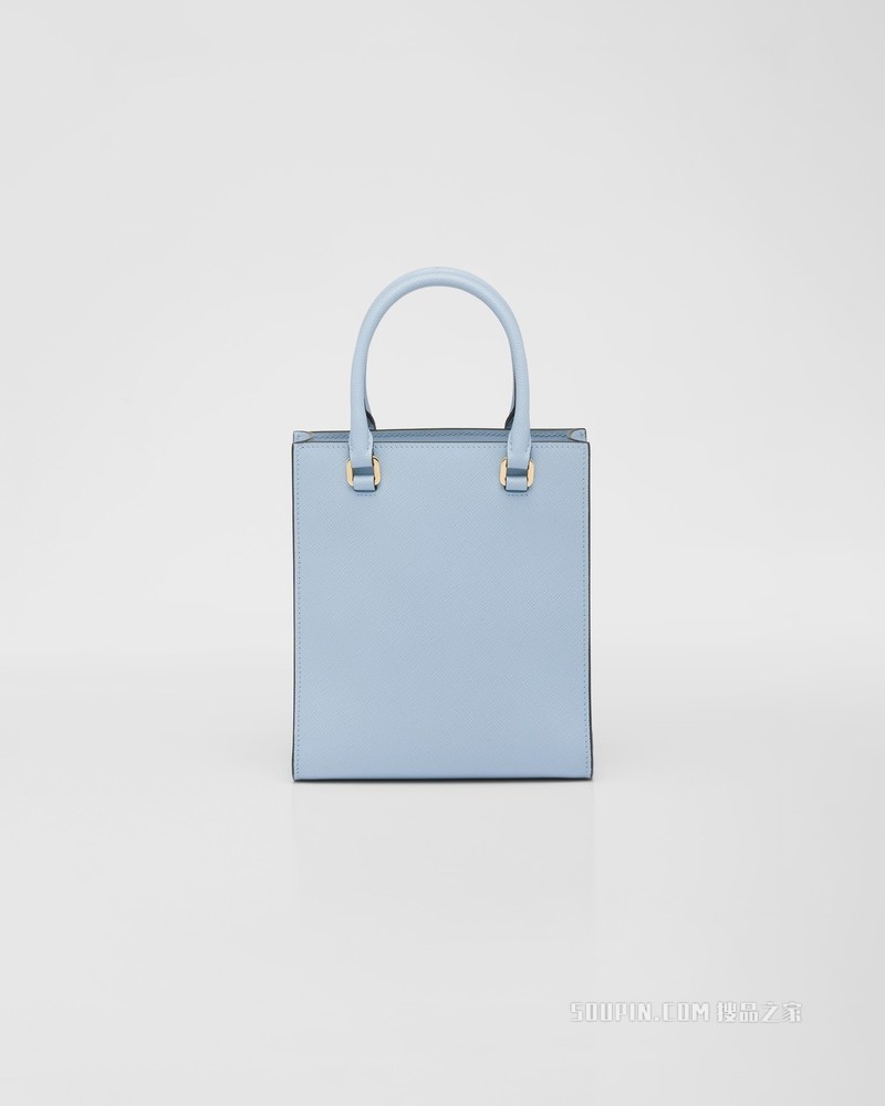 Saffiano 皮革小号手提包