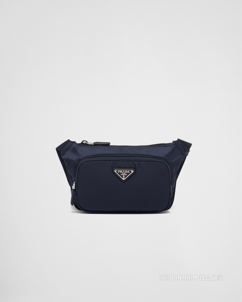 Re-Nylon 再生尼龙和Saffiano 皮革单肩包