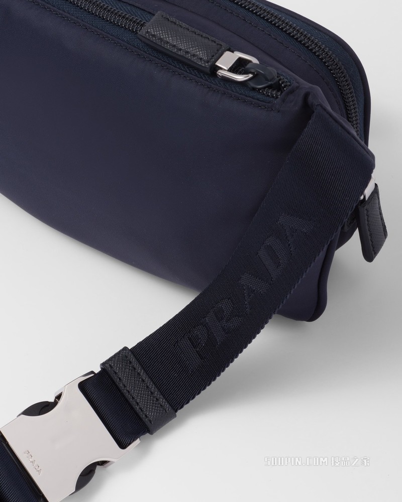 Re-Nylon 再生尼龙和Saffiano 皮革单肩包