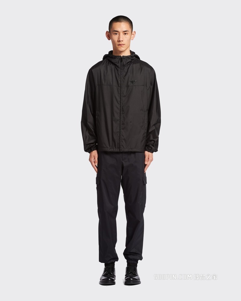 科技丝质织物帽衫