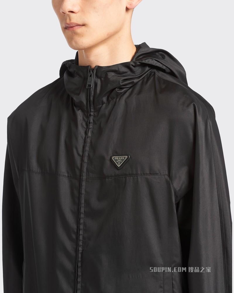 科技丝质织物帽衫