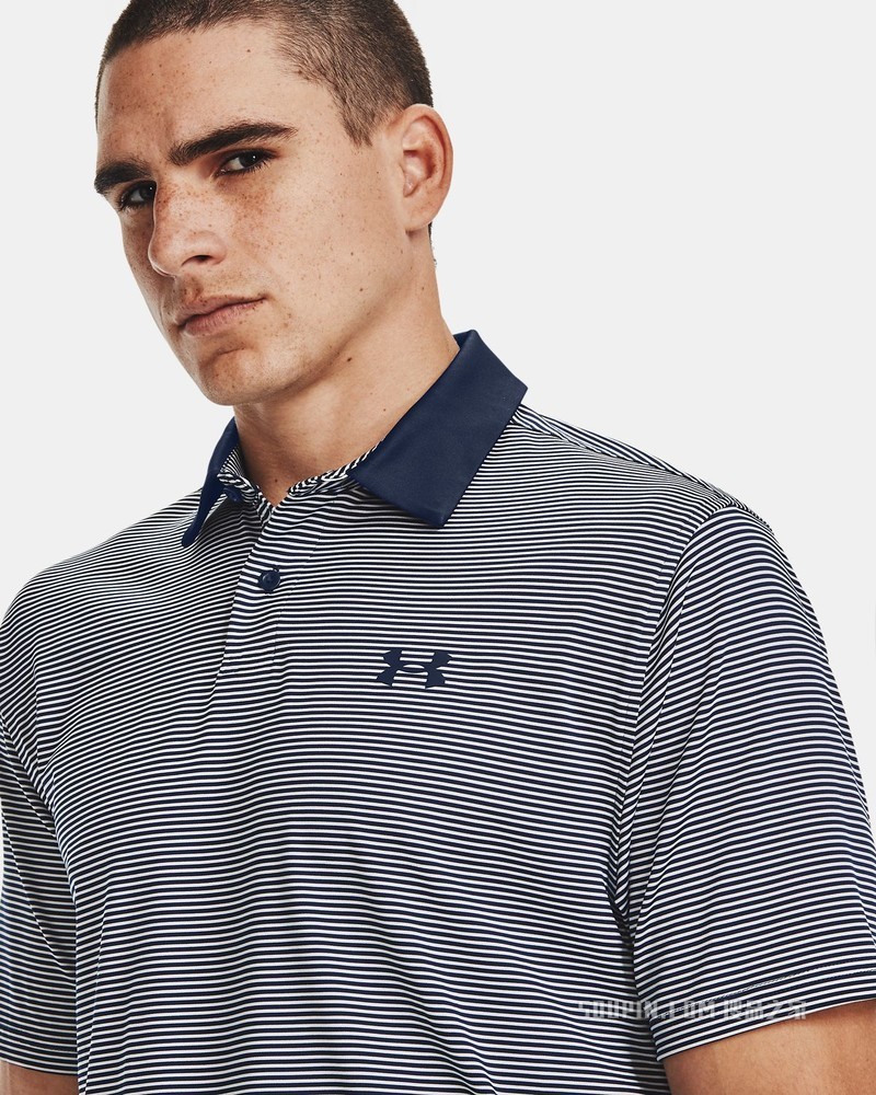 男士UA Performance条纹Polo衫