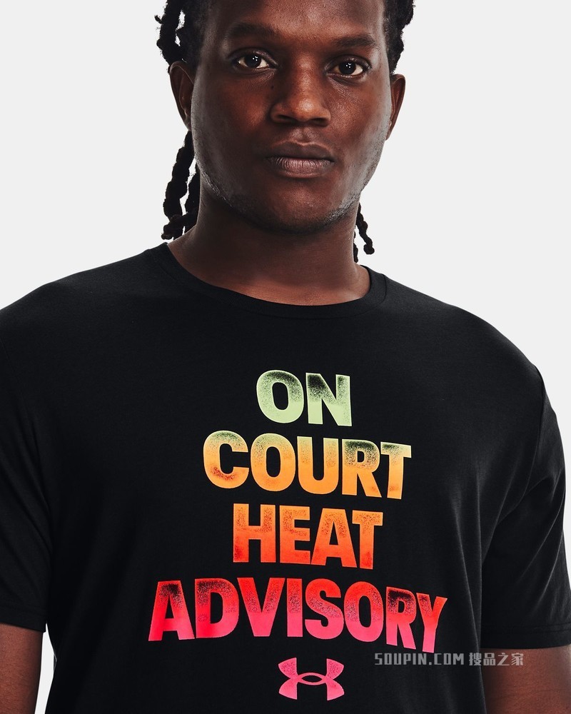 男士UA Heat Advisory篮球短袖T恤