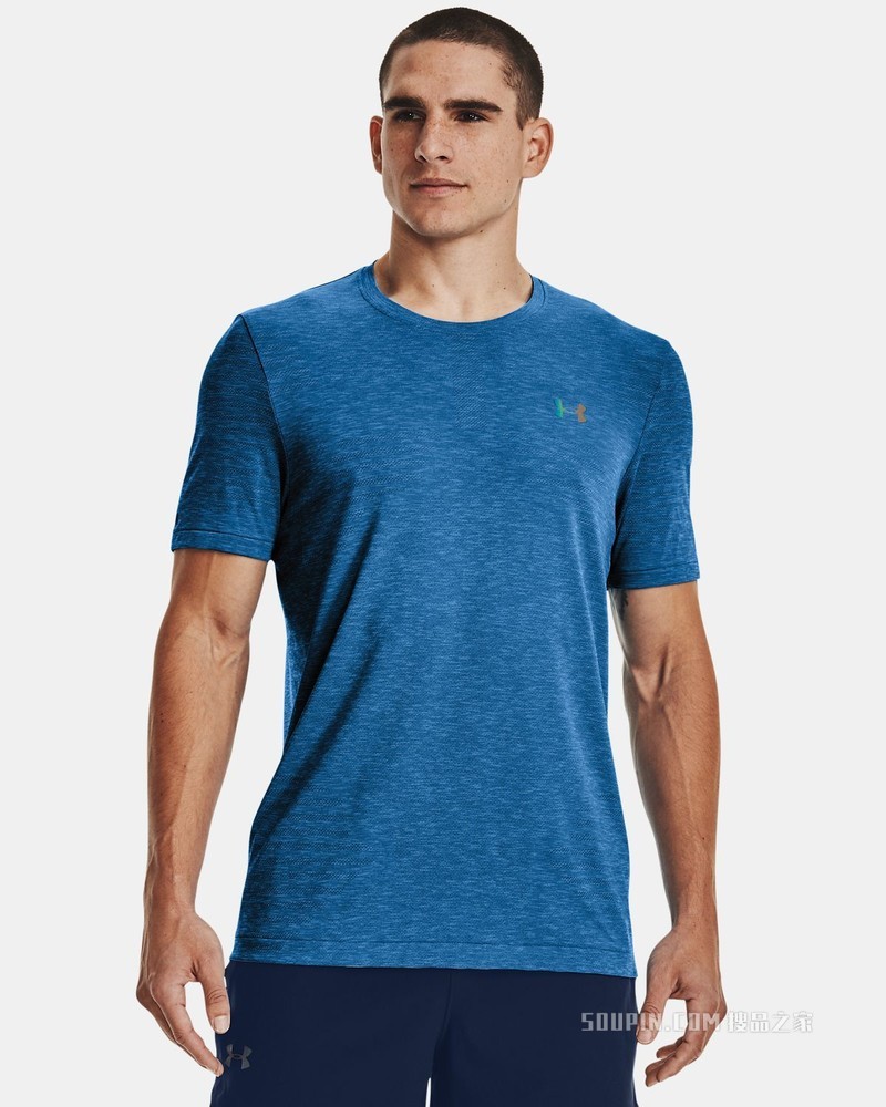 男士UA RUSH Seamless GeoSport短袖T恤