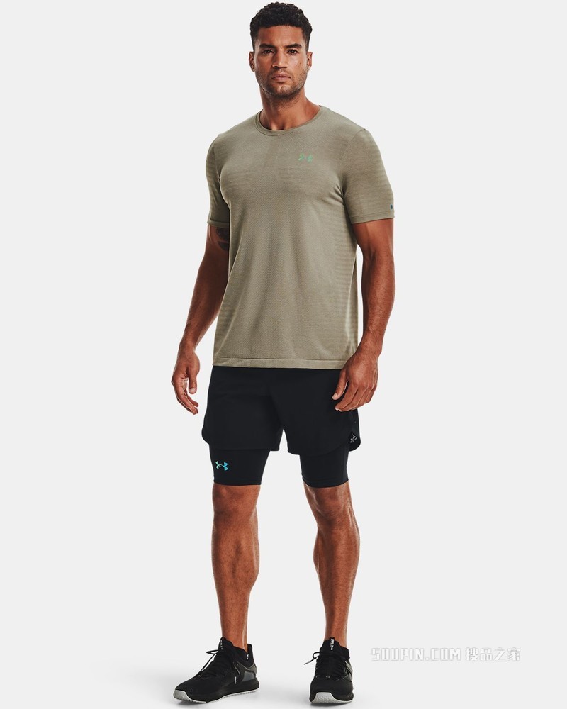 男士UA RUSH Seamless GeoSport短袖T恤