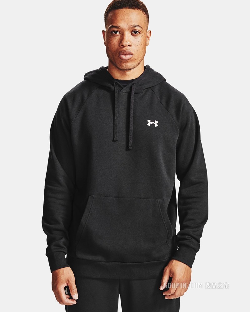 男士UA Rival Cotton连帽上衣