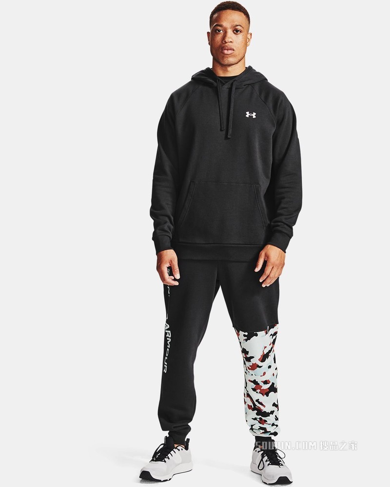 男士UA Rival Cotton连帽上衣