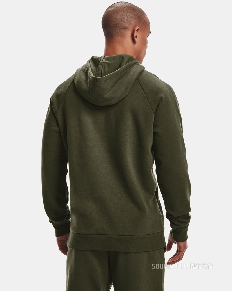 男士UA Rival Cotton连帽上衣