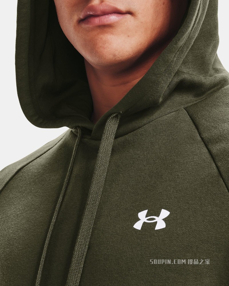 男士UA Rival Cotton连帽上衣