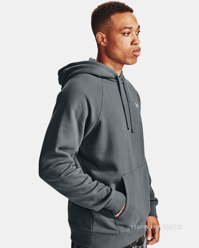 男士UA Rival Cotton连帽上衣