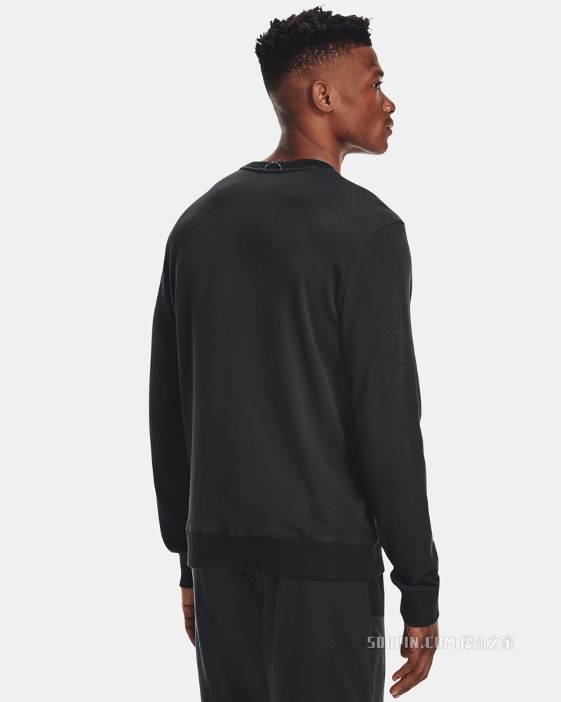 男士UA Rival Terry Scribble圆领运动衣