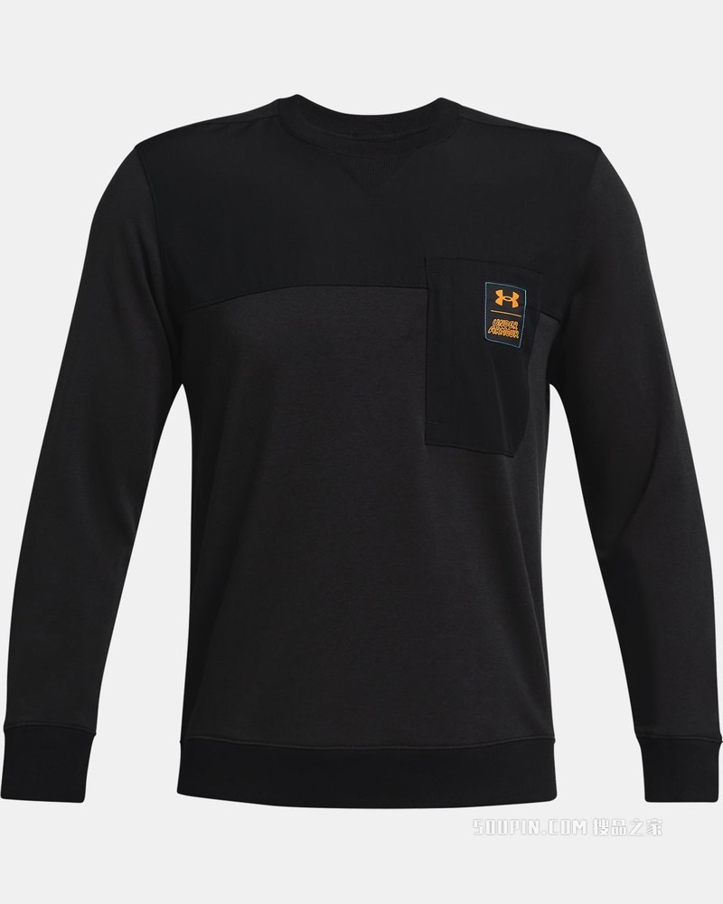 男士UA Rival Terry Scribble圆领运动衣