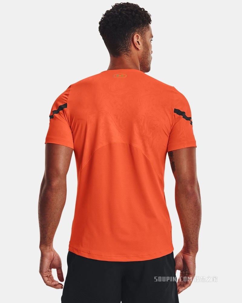 男士UA RUSH 2.0 Emboss短袖T恤