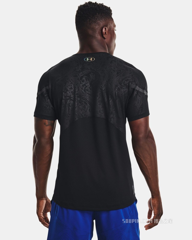 男士UA RUSH 2.0 Emboss短袖T恤