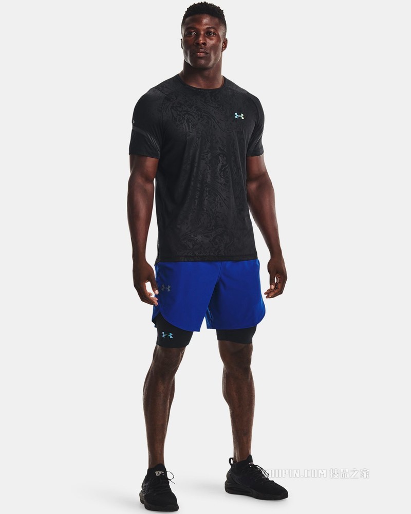 男士UA RUSH 2.0 Emboss短袖T恤