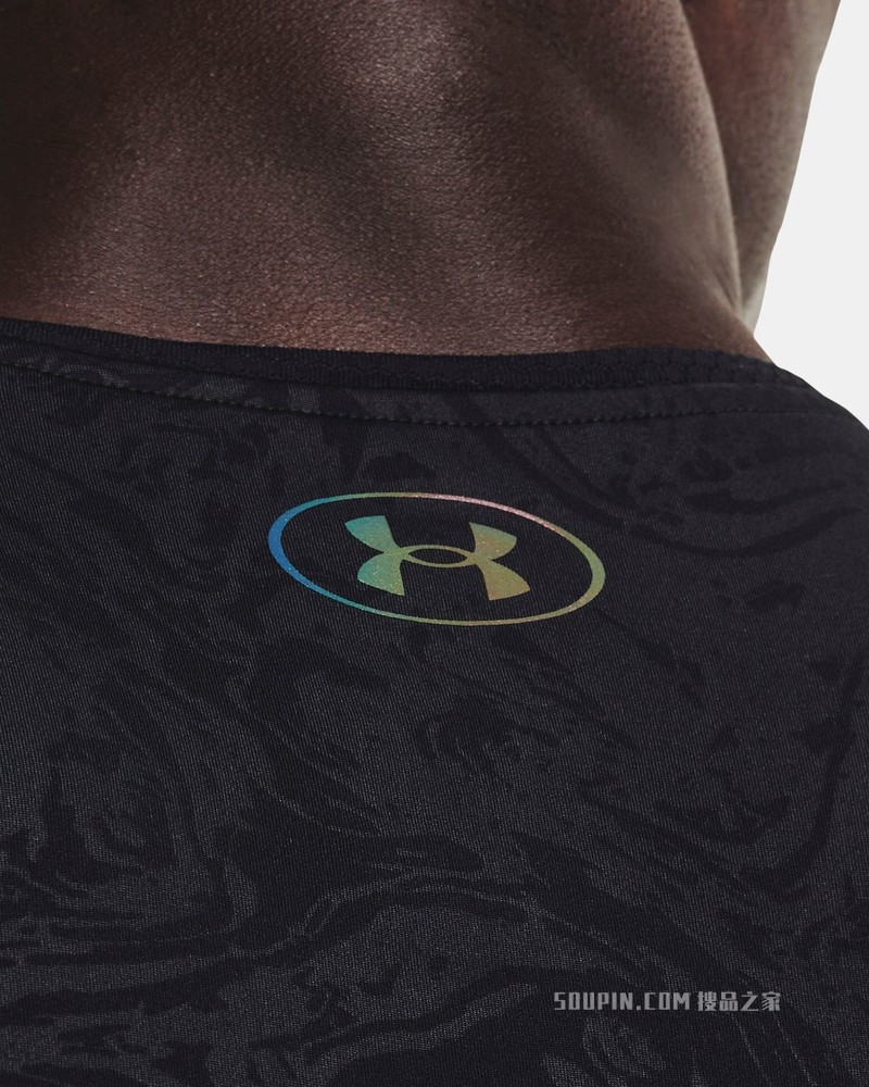 男士UA RUSH 2.0 Emboss短袖T恤