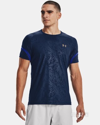 男士UA RUSH 2.0 Emboss短袖T恤