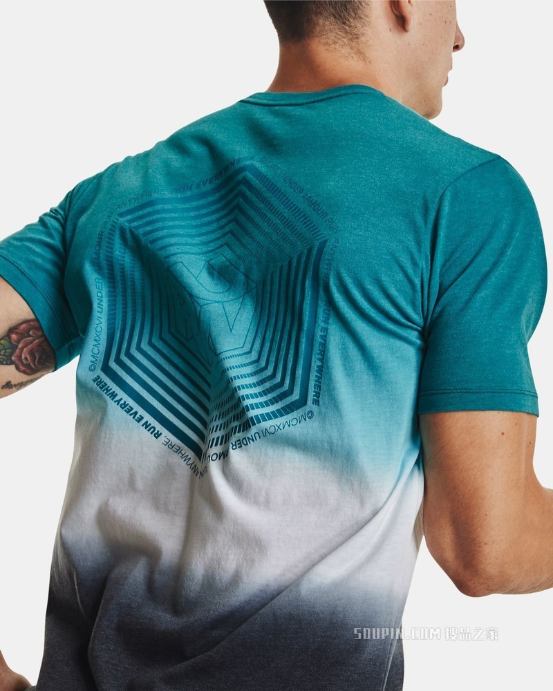 男士UA Anywhere跑步短袖T恤