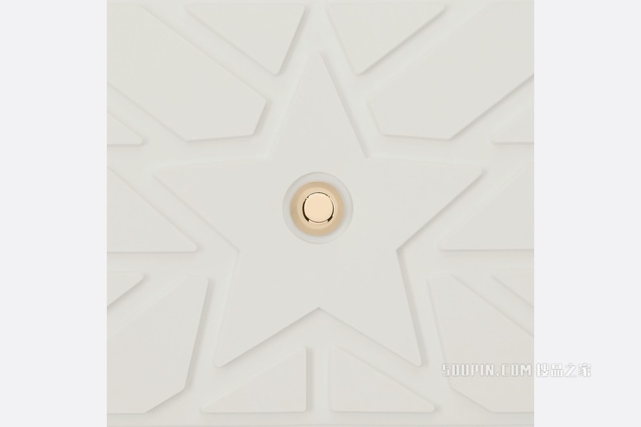 小号 Dior Vibe 拉链 Bowling 手袋 白色和蓝色光滑牛皮革