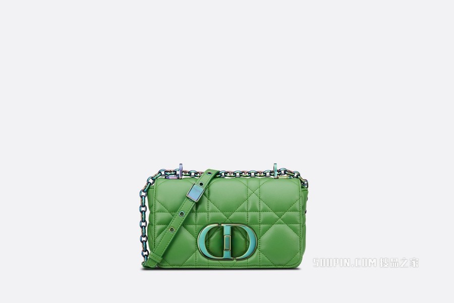 最高級⭐️美品　Christian Dior レザー　グローブ　グリーン　20号 Dior Groove 20 手袋黑色牛皮革超大藤格纹| DIOR