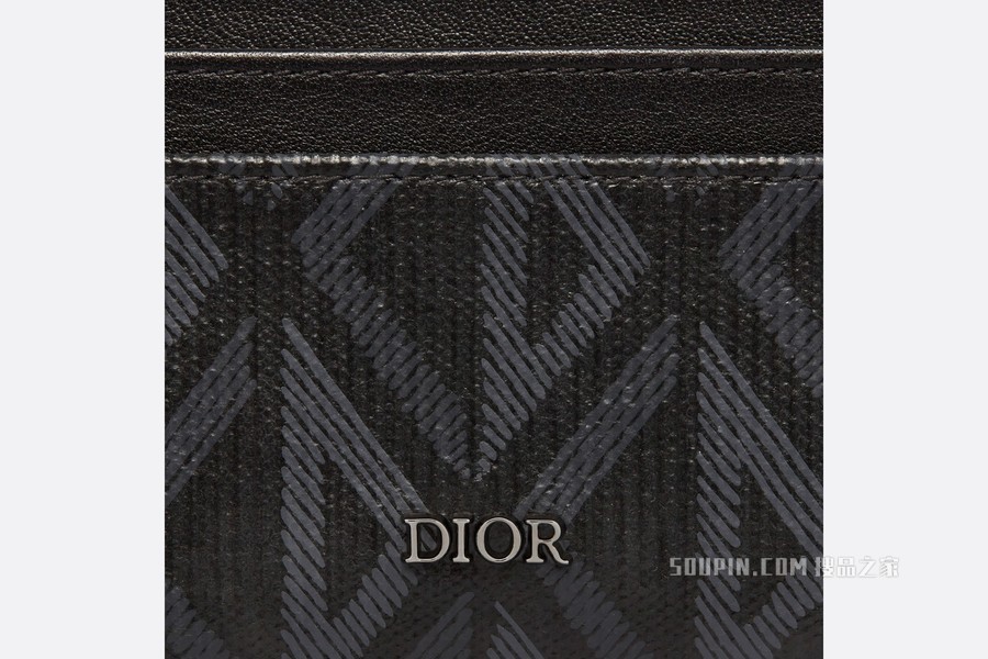 卡夹 黑色帆布 CD Diamond 图案