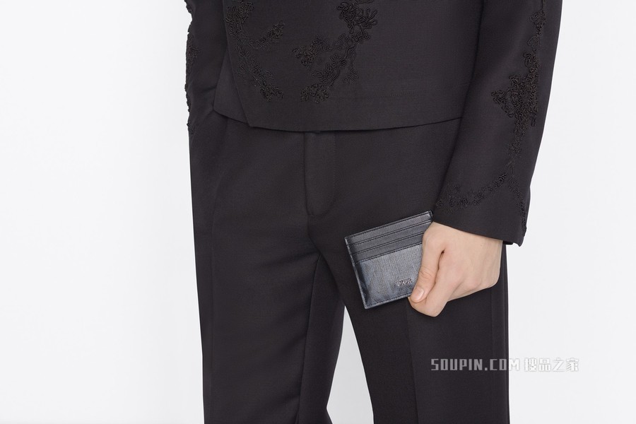 卡夹 黑色帆布 CD Diamond 图案