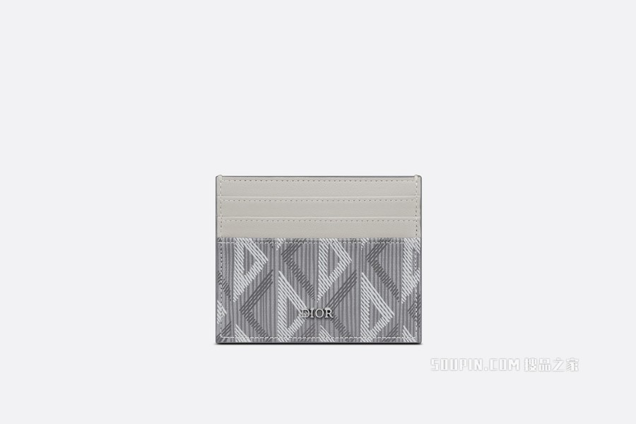 卡夹 迪奥灰帆布 CD Diamond 图案