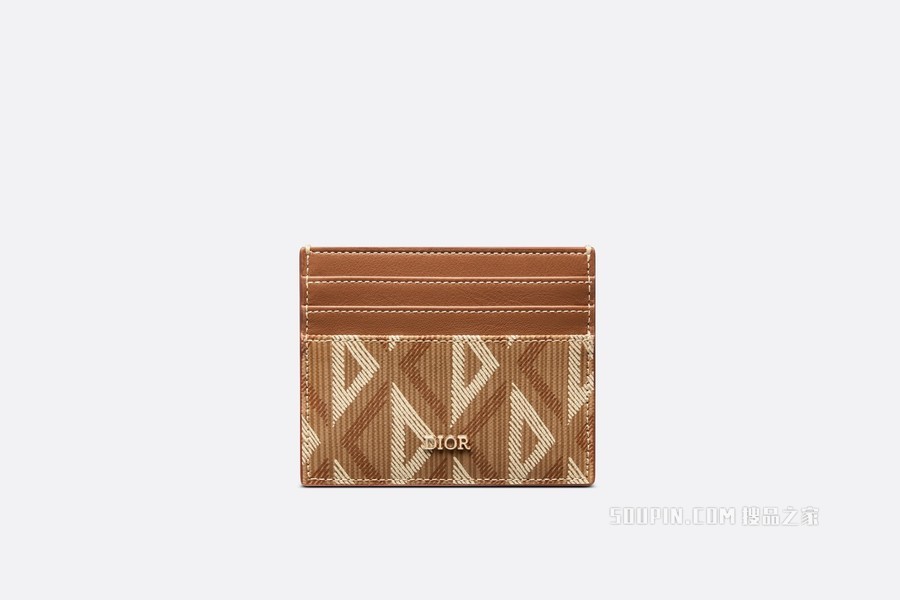 卡夹 咖啡色帆布 CD Diamond 图案