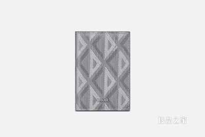 双折卡夹 迪奥灰帆布 CD Diamond 图案