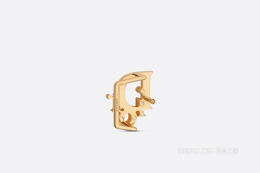 Dior Oblique 腰带扣 35 毫米金色饰面黄铜