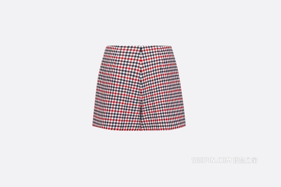 短裤 三色羊毛斜纹面料 D-Little Vichy 格纹图案