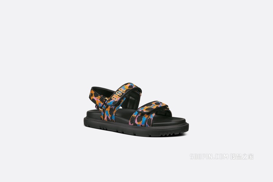 DiorAct 凉鞋 多色桑蚕丝 Mizza 图案