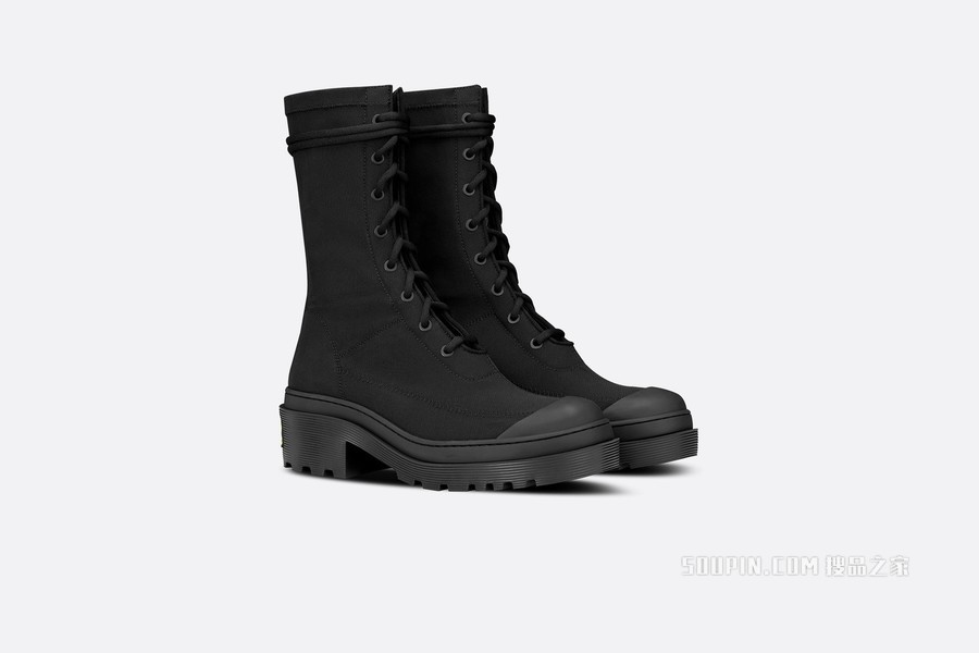 Dior Arcade 及踝靴 黑色弹性科技面料
