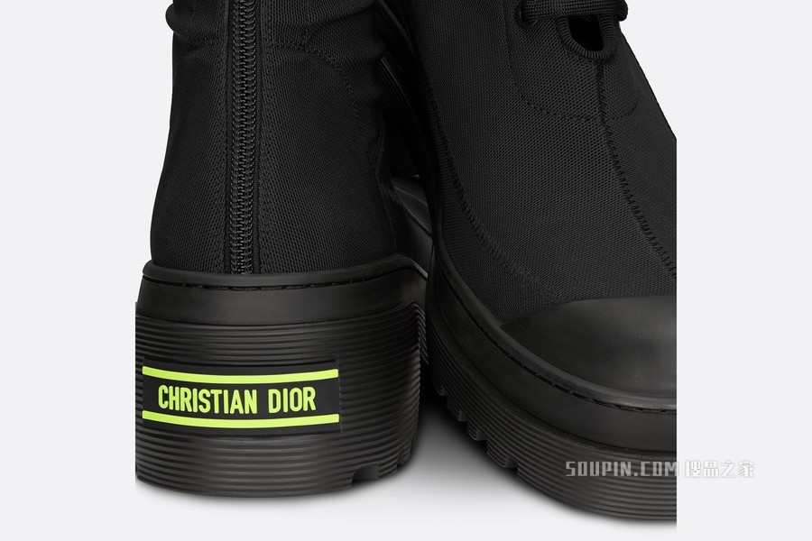 Dior Arcade 及踝靴 黑色弹性科技面料