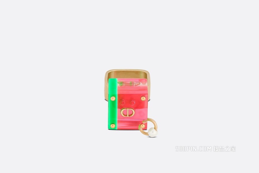 Dior Sorbet 戒指 金色饰面金属搭配多色透明树脂和白色树脂珠饰