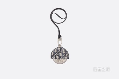 Dior Aqua 水瓶 米色和黑色 Oblique 印花面料和不锈钢 Dior Oblique 图案搭配肩带
