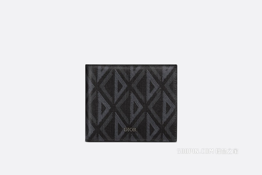 钱包 黑色帆布 CD Diamond 图案