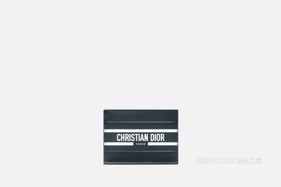 Dior Vibe 卡夹 蓝色牛皮革