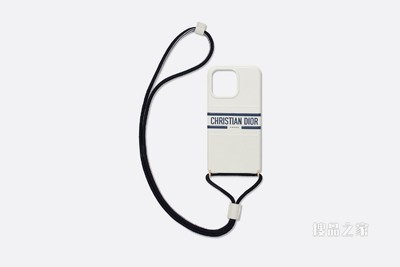 Dior Vibe iPhone 13 Pro 手机壳 白色牛皮革