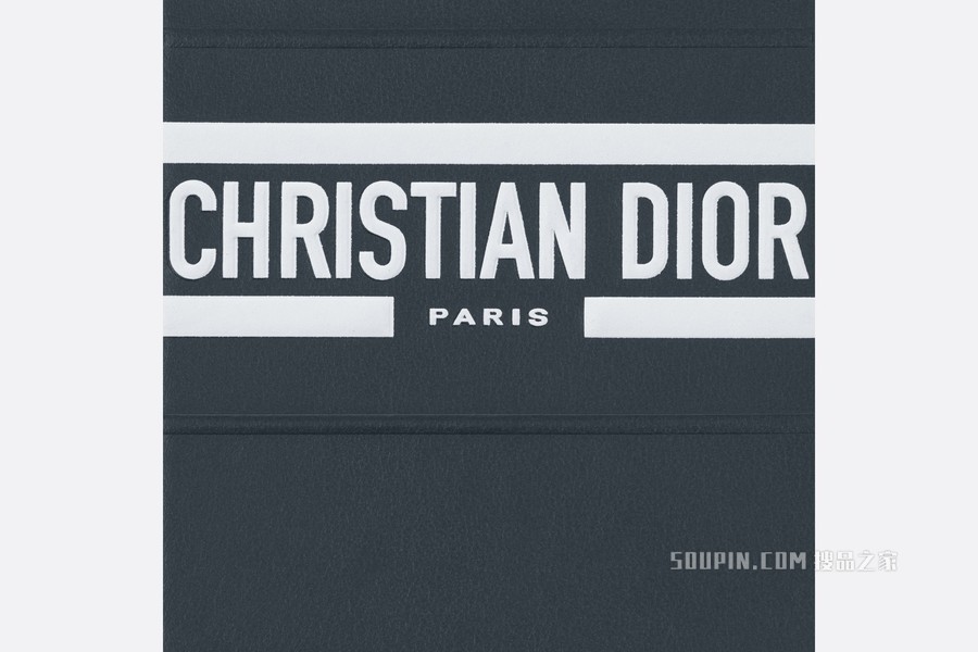 Dior Vibe iPhone 13 Pro 手机壳 蓝色牛皮革搭配挂绳