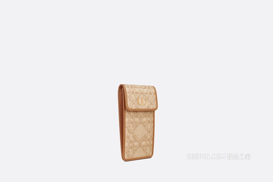 Dior Caro 手机袋 酒椰草藤格纹